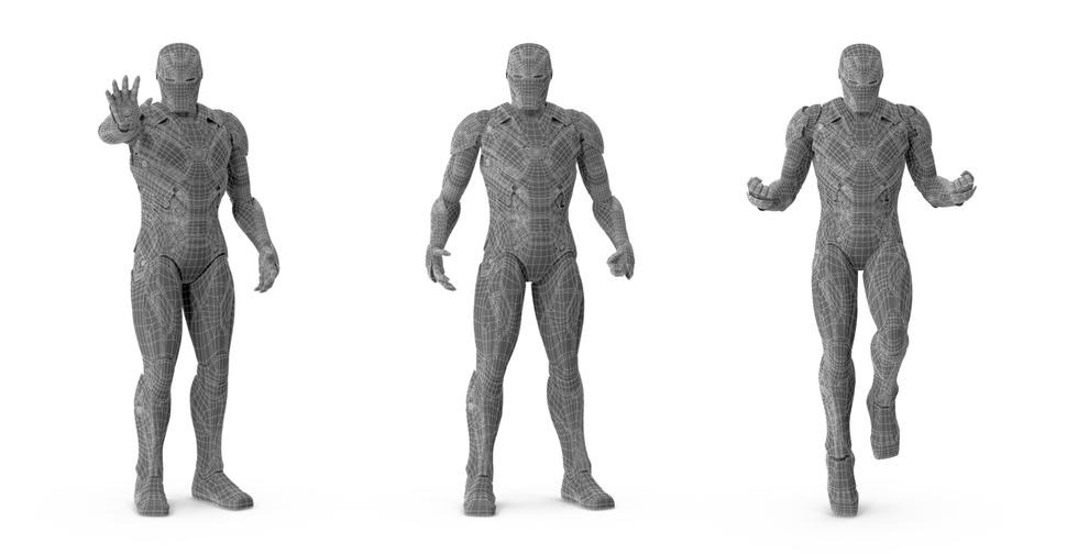 Iron Man Wireframe