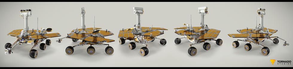Opportunity Rover Front and Back