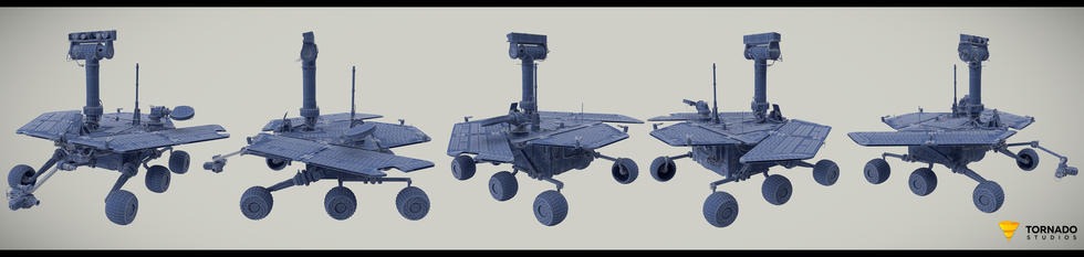 Opportunity Rover Wireframe