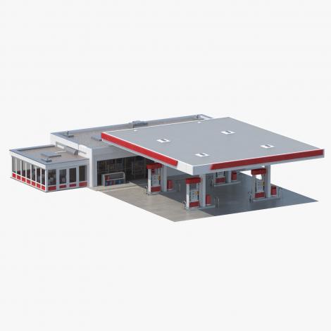 Petro Station 3D Model