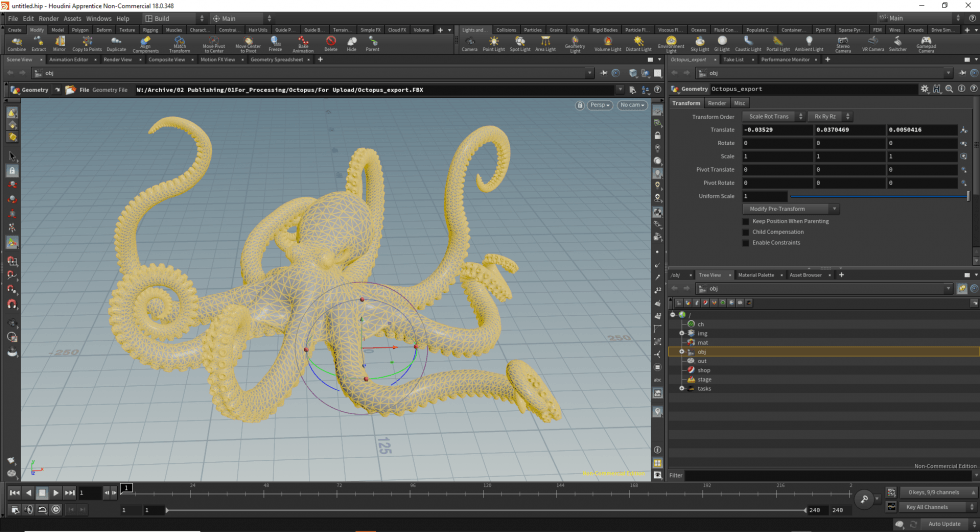SideFX Houdini Interface