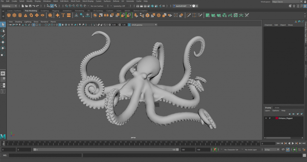 Autodesk Maya Interface